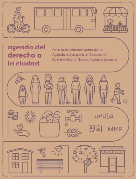 Imagen que muestra información acerca de la Agenda del Derecho a la Ciudad